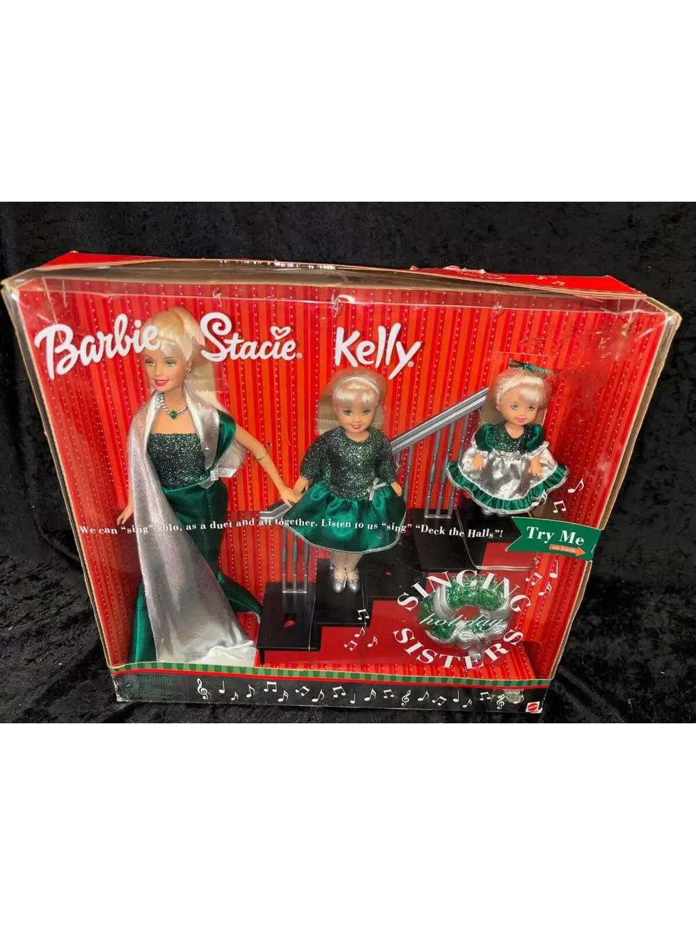 Barbie Singing Holiday Sisters Doll Set 2000 New In Box *Not tested*